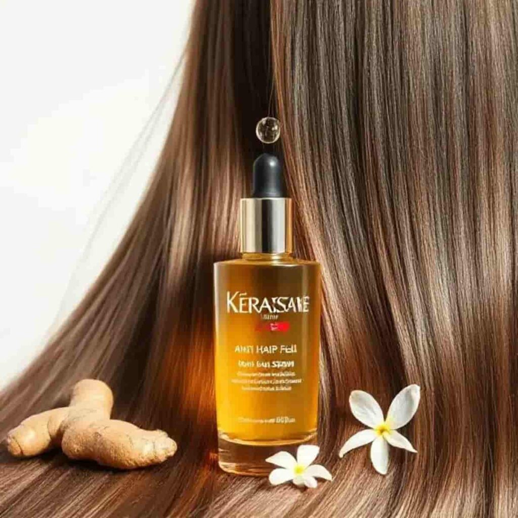 Kerastase Anti Hair Fall Serum strengthening healthy, thick hair naturally with botanical ingredients