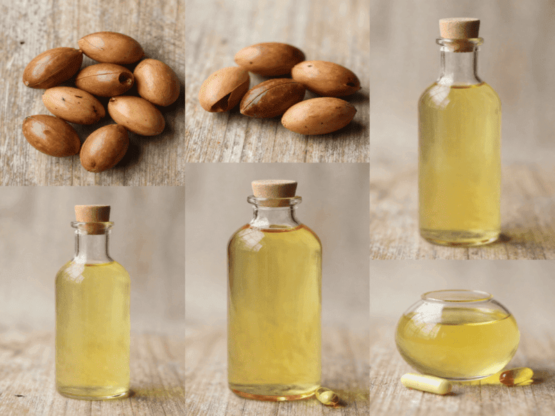 Natural ingredients in Kerastase Hair Oil – argan, camellia, maize oils and vitamin E