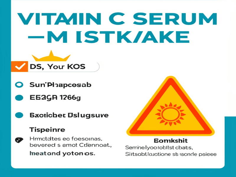 Common mistakes people make when using Vitamin C serums