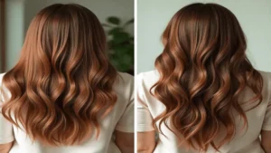 Step-by-step guide to repairing heat-damaged hair without cutting, showing women with straight, wavy, curly, and coily hair applying deep conditioning masks, protein treatments, leave-in conditioners, and natural remedies like coconut oil, avocado-egg masks, and aloe vera, with glossy, frizz-free, healthy hair results