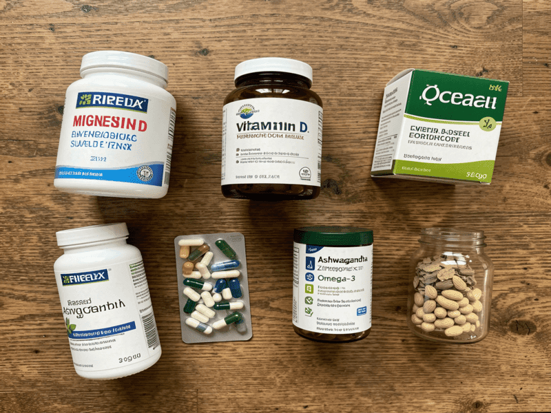 Balance Hormones Naturally with supplements like magnesium, vitamin D, omega-3, zinc, B-complex, and ashwagandha