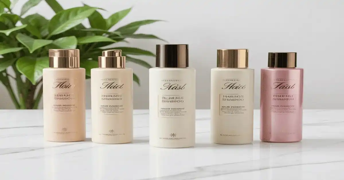 A collection of the best shampoo for hair loss women Walmart offers, including Biotin and Nioxin bottles on a shelf.