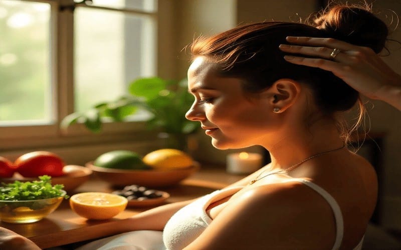 Healthy hair care routine to reduce hair shedding and hair loss