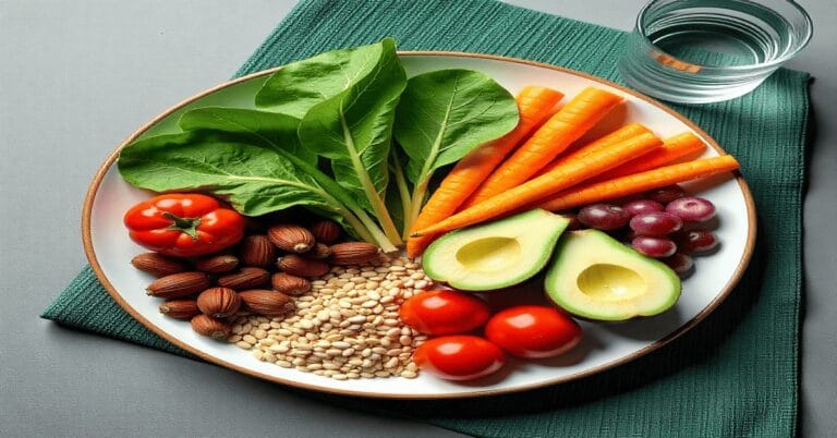 Healthy lifestyle concept featuring fresh fruits, vegetables, and whole grains for Health and Nutrition Tips 2026