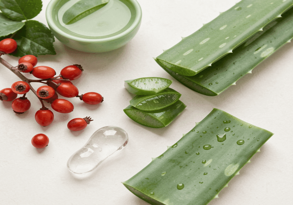 Plant-based vegan skincare ingredients