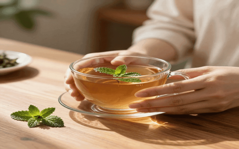Herbal tea for reducing fever during pregnancy