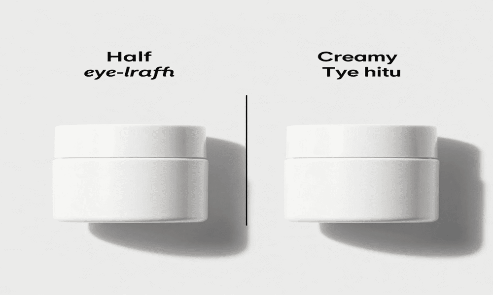 Comparison of hydrating and moisturizing eye creams for sensitive under-eye skin