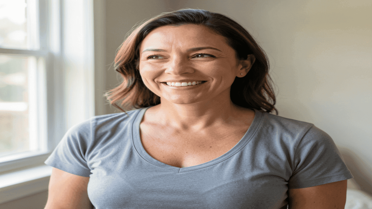 Empowered woman prioritizing long-term breast health