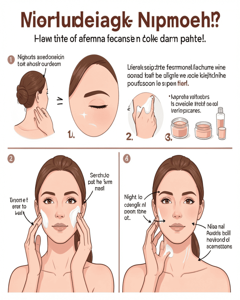Step-by-step night cream application for optimal absorption and hydration