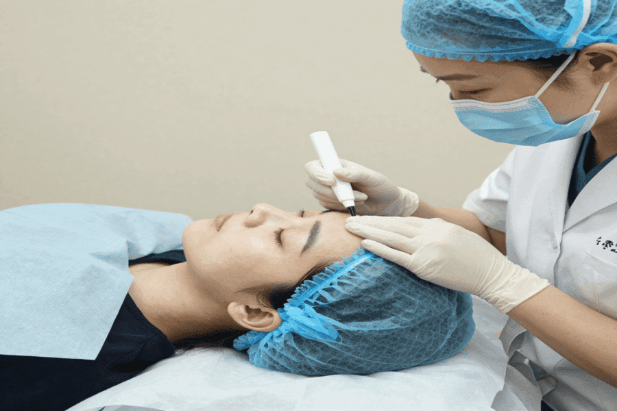 PRP and medical treatment for female hair thinning