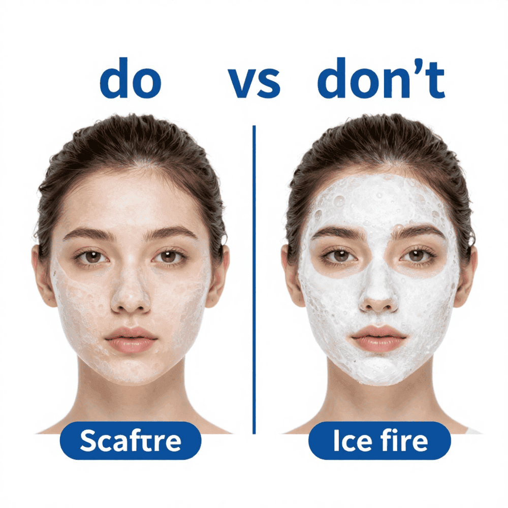Do and don’t guide for applying ice on face safely