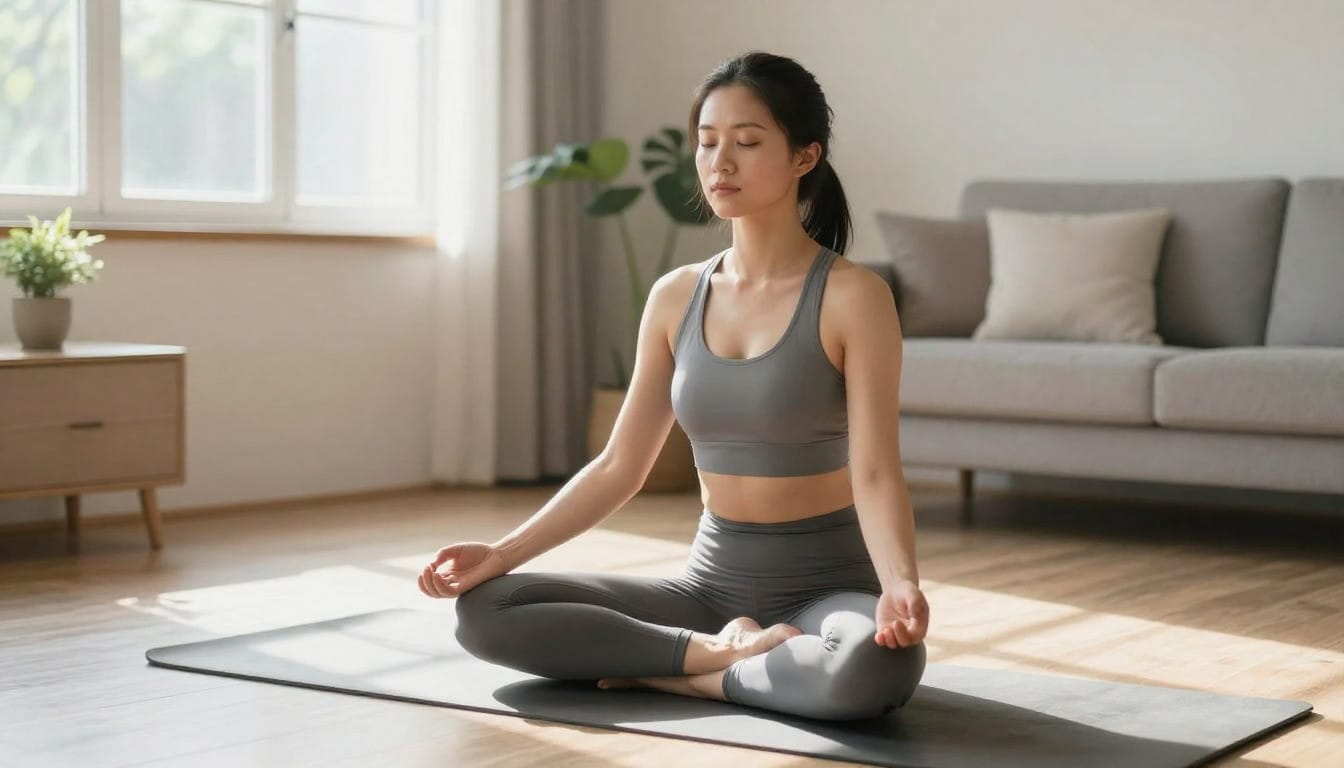 Stress management through yoga for PCOS hormone balance and hair health