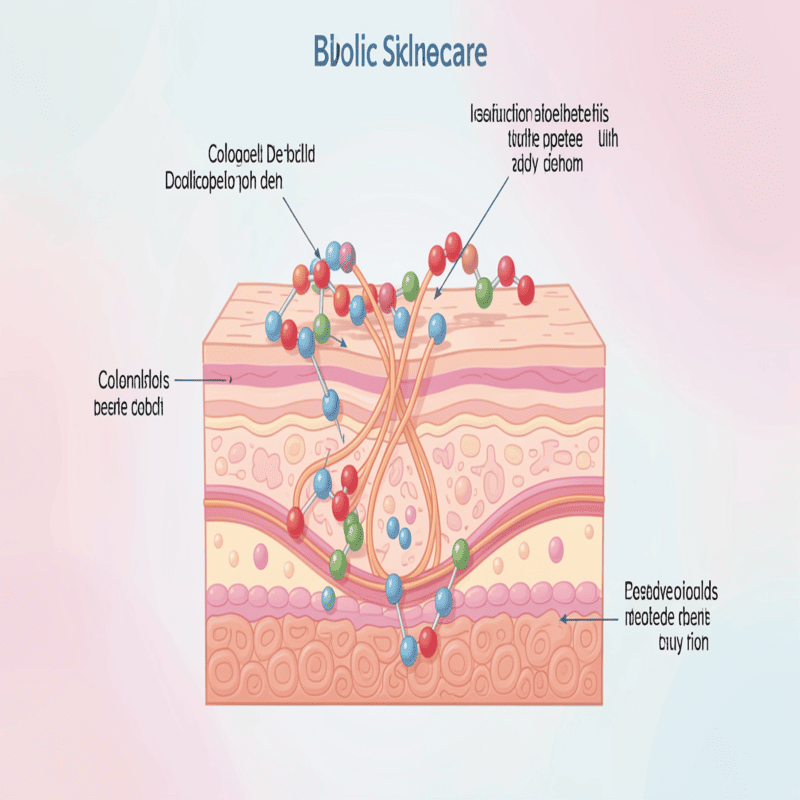 How peptides support collagen production in aging skin layers