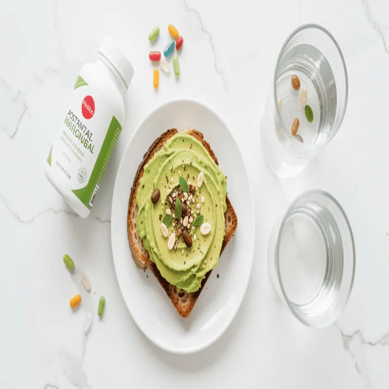 best-supplements-postpartum-hair-loss Nutrafol Postpartum and Ritual vitamins for hair health.