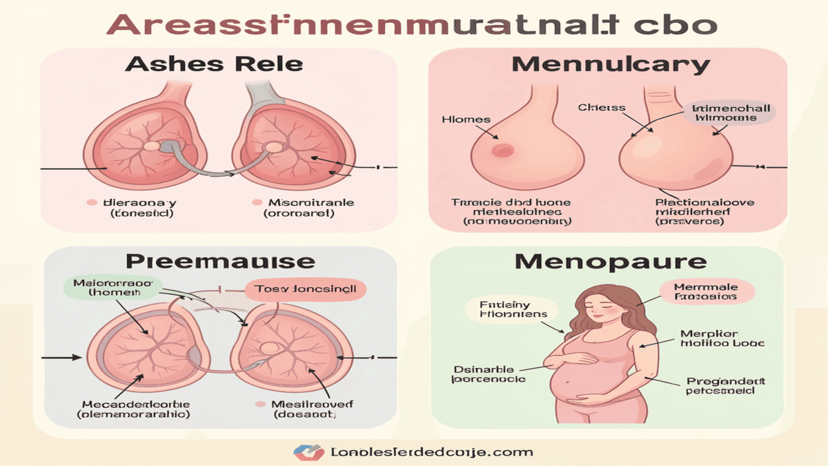 Hormonal changes affecting breast tissue throughout a woman’s life