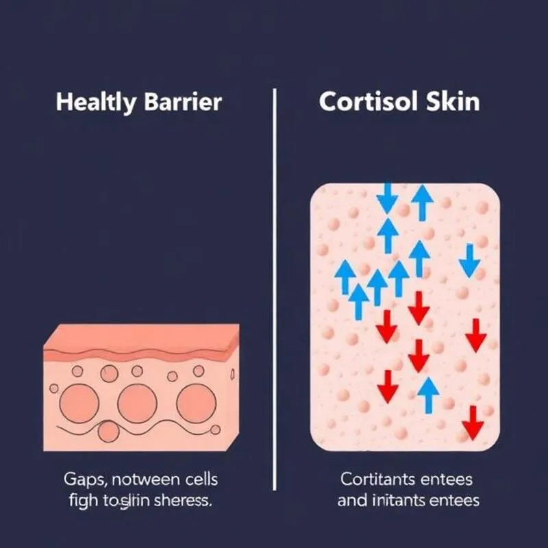 Identifying the Breakout Patterns of Cortisol Skin An anatomical face map highlighting the jawline and neck as the primary zones for Cortisol Skin inflammation.
