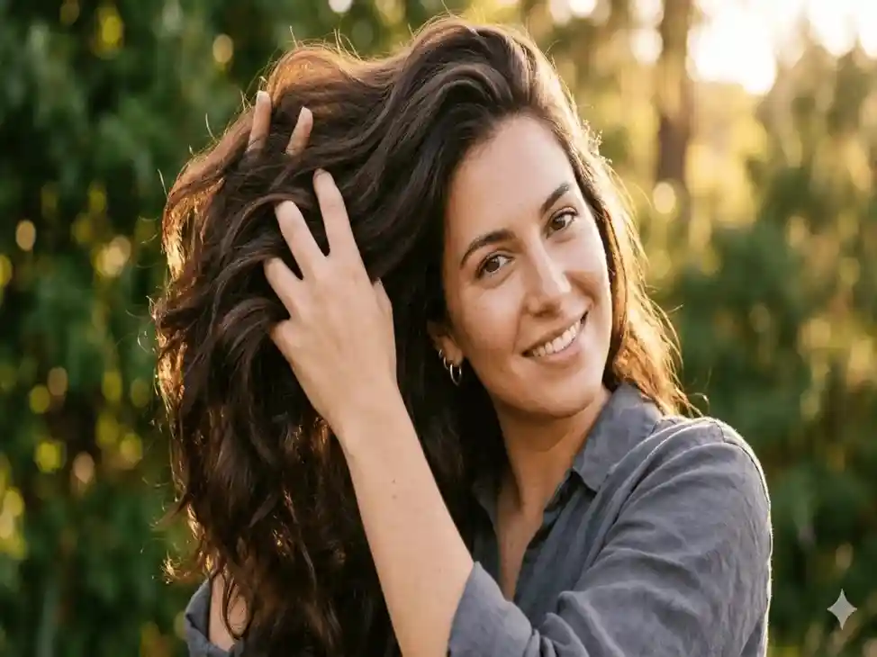 Visible Success with Red Light Therapy for Hair Growth A man or woman showing thick, healthy hair after consistent Red Light Therapy for Hair Growth.