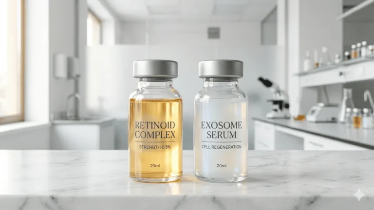 Comparison of Exosomes vs Retinoids in a clinical laboratory setting for skin regeneration and anti-aging